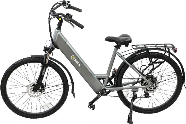 SHOK Nova - Argent, Step-Through City Ebike