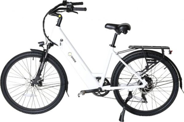 SHOK Nova - White, Step-Through City Ebike