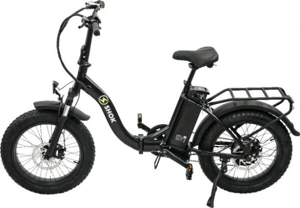 SHOK Pulsar - Folding Fat Tire Step Through Ebike