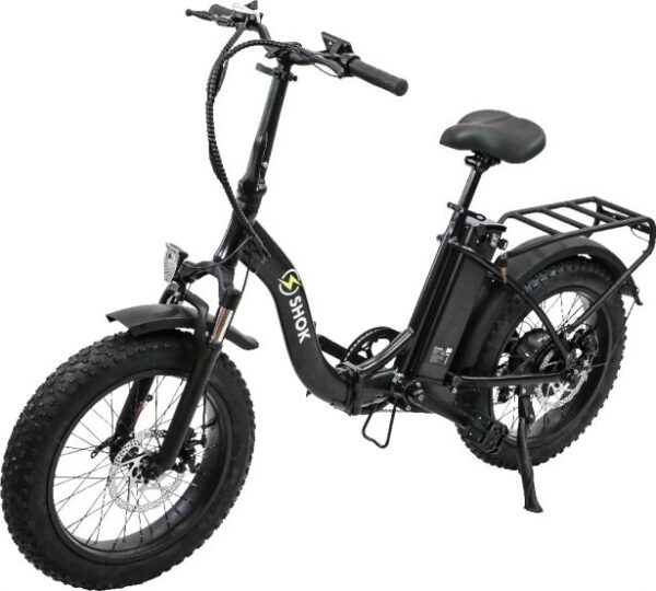 SHOK Pulsar - Folding Fat Tire Step Through Ebike