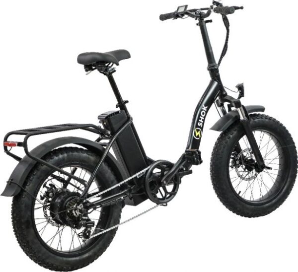 SHOK Pulsar - Folding Fat Tire Step Through Ebike