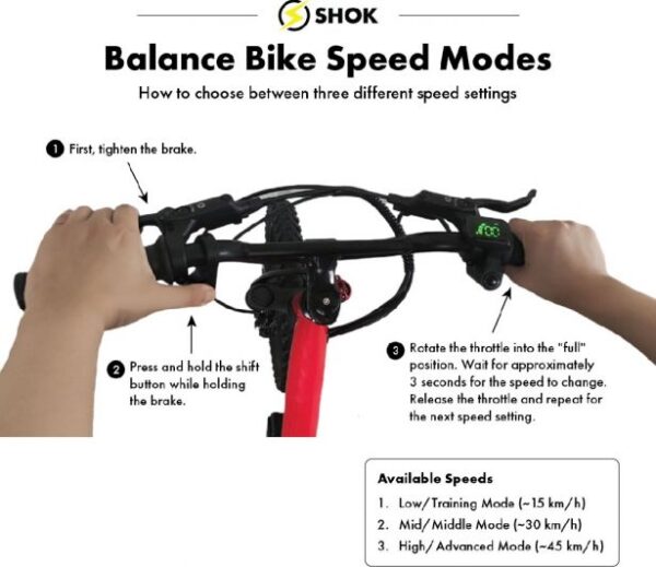 SHOK SX12 - 12" Balance Bike, Pink