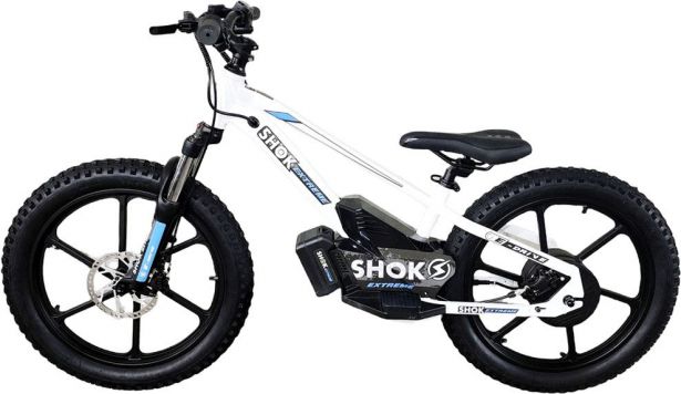 SHOK SX20 - 20" Balance Bike, White & Blue